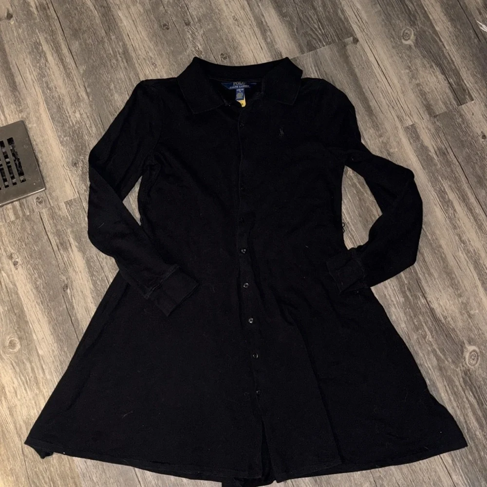 Ralph Lauren Girl's black Oxford Dress size 10/12
